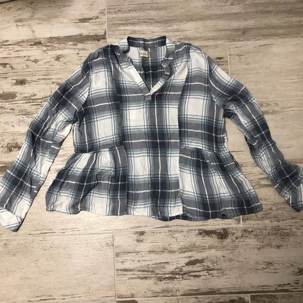 Altar’d State Plaid Blouse (Size M)